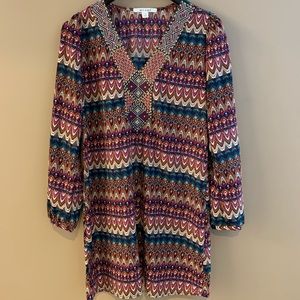 Long sleeve shirt dress